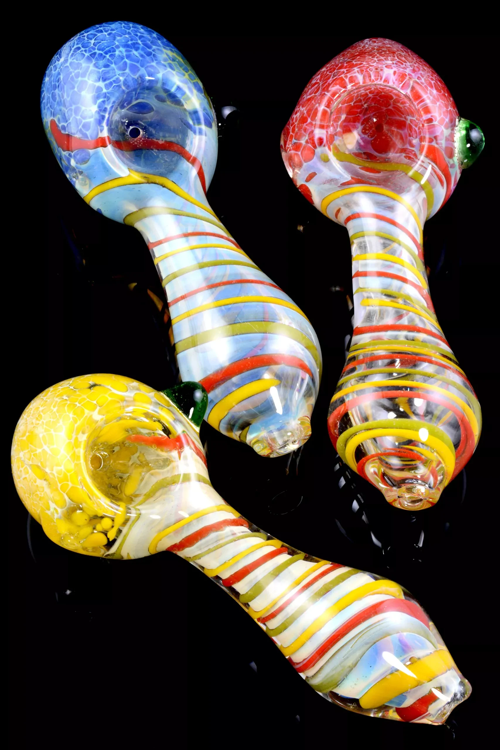 Color Changing Frit Glass Pipe - P1775